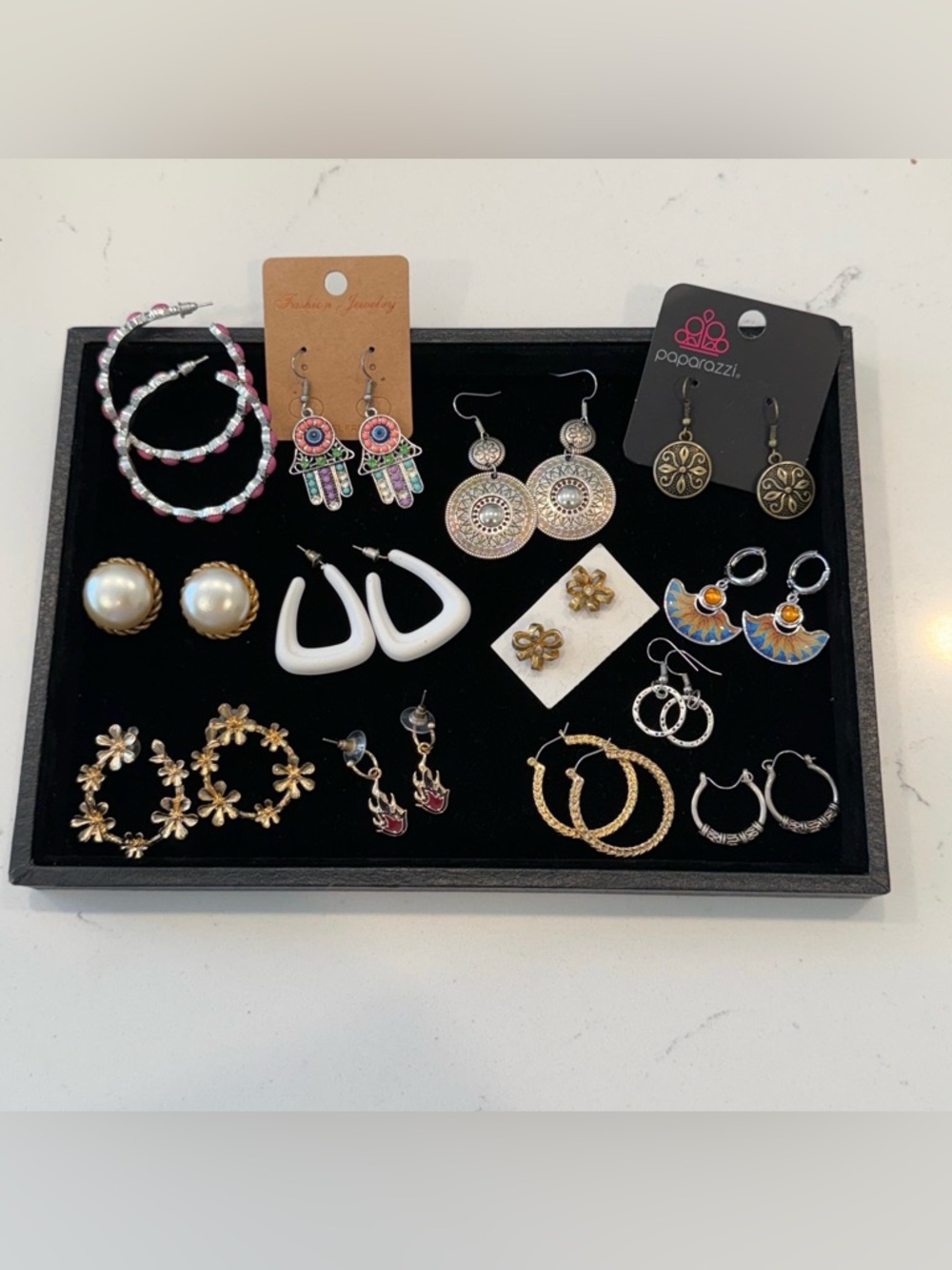 Lot of multiple earrings | silver & Gold tone